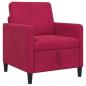 Preview: Sofa mit Stauraum Weinrot 72 x 78 x 87 cm Polyester