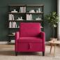 Preview: Sofa mit Stauraum Weinrot 72 x 78 x 87 cm Polyester