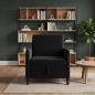Preview: ARDEBO.de - Sofa mit Stauraum Schwarz 72 x 78 x 87 cm Polyester