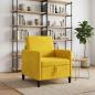 Preview: ARDEBO.de - Sofa mit Stauraum Gelb 72 x 78 x 87 cm Polyester