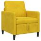 Preview: Sofa mit Stauraum Gelb 72 x 78 x 87 cm Polyester