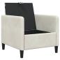 Preview: Sofa mit Stauraum Creme 72 x 78 x 87 cm Polyester
