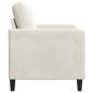 Preview: Sofa mit Stauraum Creme 72 x 78 x 87 cm Polyester