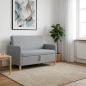 Preview: Sofa mit Stauraum Hellgrau 122 x 78 x 87 cm Polyester