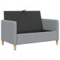 Preview: Sofa mit Stauraum Hellgrau 122 x 78 x 87 cm Polyester