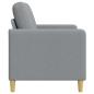 Preview: Sofa mit Stauraum Hellgrau 122 x 78 x 87 cm Polyester