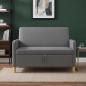 Preview: ARDEBO.de - Sofa mit Stauraum Dunkelgrau 122 x 78 x 87 cm Polyester