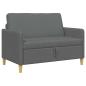 Preview: Sofa mit Stauraum Dunkelgrau 122 x 78 x 87 cm Polyester