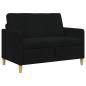 Preview: Sofa mit Stauraum Schwarz 122 x 78 x 87 cm Polyester