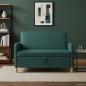 Preview: ARDEBO.de - Sofa mit Stauraum Dunkelgrün 122 x 78 x 87 cm Polyester