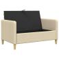 Preview: Sofa mit Stauraum Creme 122 x 78 x 87 cm Polyester