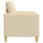 Preview: Sofa mit Stauraum Creme 122 x 78 x 87 cm Polyester