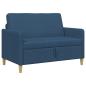Preview: Sofa mit Stauraum Blau 122 x 78 x 87 cm Polyester