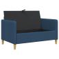 Preview: Sofa mit Stauraum Blau 122 x 78 x 87 cm Polyester