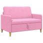 Preview: Sofa mit Stauraum Rosa 122 x 78 x 87 cm Polyester