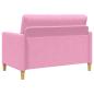 Preview: Sofa mit Stauraum Rosa 122 x 78 x 87 cm Polyester