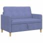 Preview: Sofa mit Stauraum Jeans blau 122 x 78 x 87 cm Polyester