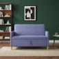 Preview: Sofa mit Stauraum Jeans blau 122 x 78 x 87 cm Polyester
