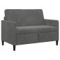 Preview: Sofa mit Stauraum Dunkelgrau 122 x 78 x 87 cm Polyester