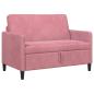 Preview: Sofa mit Stauraum Rosa 122 x 78 x 87 cm Polyester