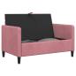 Preview: Sofa mit Stauraum Rosa 122 x 78 x 87 cm Polyester
