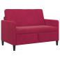 Preview: Sofa mit Stauraum Weinrot 122 x 78 x 87 cm Polyester