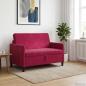 Preview: Sofa mit Stauraum Weinrot 122 x 78 x 87 cm Polyester