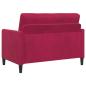 Preview: Sofa mit Stauraum Weinrot 122 x 78 x 87 cm Polyester