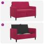 Preview: Sofa mit Stauraum Weinrot 122 x 78 x 87 cm Polyester