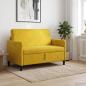 Preview: ARDEBO.de - Sofa mit Stauraum Gelb 122 x 78 x 87 cm Polyester