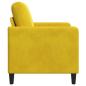 Preview: Sofa mit Stauraum Gelb 122 x 78 x 87 cm Polyester