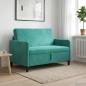 Preview: ARDEBO.de - Sofa mit Stauraum Türkis 122 x 78 x 87 cm Polyester