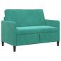 Preview: Sofa mit Stauraum Türkis 122 x 78 x 87 cm Polyester