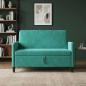 Preview: Sofa mit Stauraum Türkis 122 x 78 x 87 cm Polyester