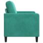 Preview: Sofa mit Stauraum Türkis 122 x 78 x 87 cm Polyester