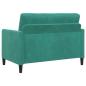 Preview: Sofa mit Stauraum Türkis 122 x 78 x 87 cm Polyester