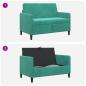Preview: Sofa mit Stauraum Türkis 122 x 78 x 87 cm Polyester