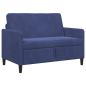 Preview: Sofa mit Stauraum Polizeiblau 122 x 78 x 87 cm Polyester