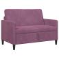 Preview: Sofa mit Stauraum Lila 122 x 78 x 87 cm Polyester