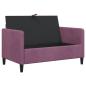 Preview: Sofa mit Stauraum Lila 122 x 78 x 87 cm Polyester