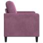 Preview: Sofa mit Stauraum Lila 122 x 78 x 87 cm Polyester