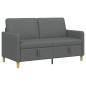 Preview: Sofa mit Stauraum Dunkelgrau 152 x 78 x 87 cm Polyester