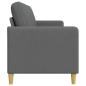 Preview: Sofa mit Stauraum Dunkelgrau 152 x 78 x 87 cm Polyester