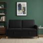 Preview: ARDEBO.de - Sofa mit Stauraum Schwarz 152 x 78 x 87 cm Polyester