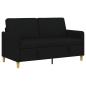 Preview: Sofa mit Stauraum Schwarz 152 x 78 x 87 cm Polyester