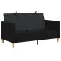 Preview: Sofa mit Stauraum Schwarz 152 x 78 x 87 cm Polyester