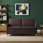 Preview: ARDEBO.de - Sofa mit Stauraum Dunkelbraun 152 x 78 x 87 cm Polyester