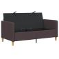 Preview: Sofa mit Stauraum Dunkelbraun 152 x 78 x 87 cm Polyester