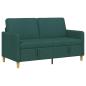 Preview: Sofa mit Stauraum Dunkelgrün 152 x 78 x 87 cm Polyester