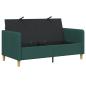 Preview: Sofa mit Stauraum Dunkelgrün 152 x 78 x 87 cm Polyester